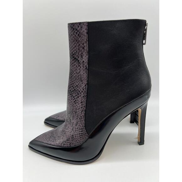 Diesel Women's Black/Purple Snake D-Ipper Pha High Ankle EUR 40 US 10 NEW - Picture 2 of 10